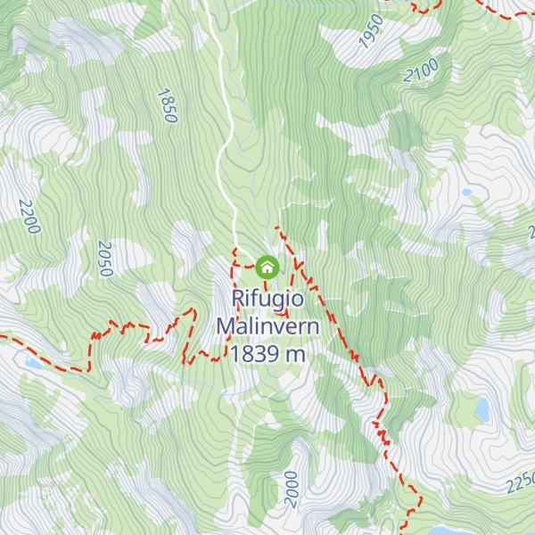Map of Rifugio Malinvern