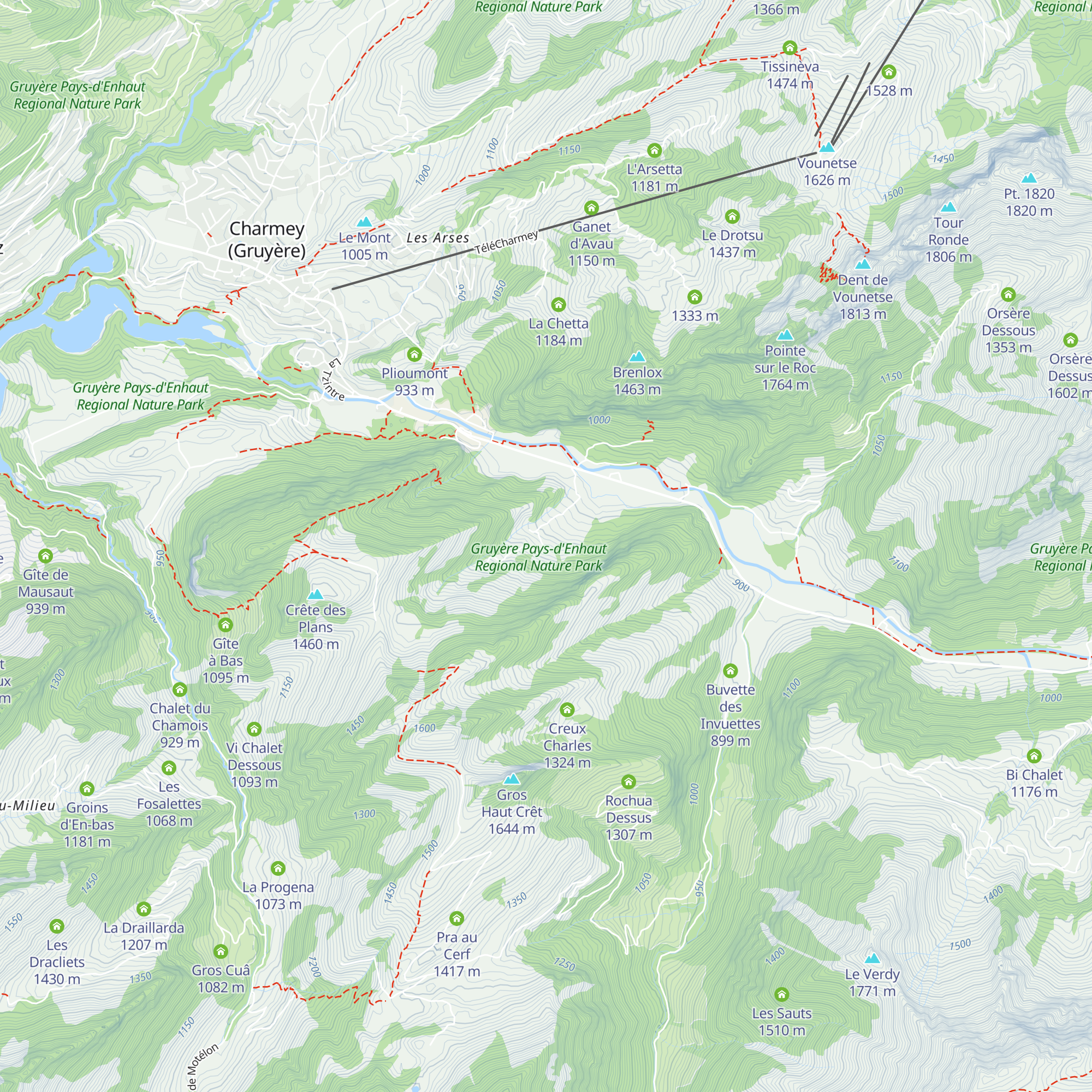 La Bumanda map