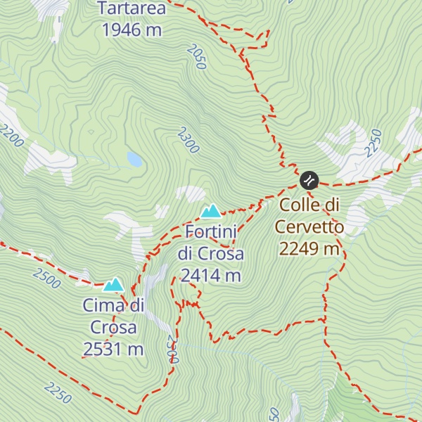 Map of Fortini di Crosa