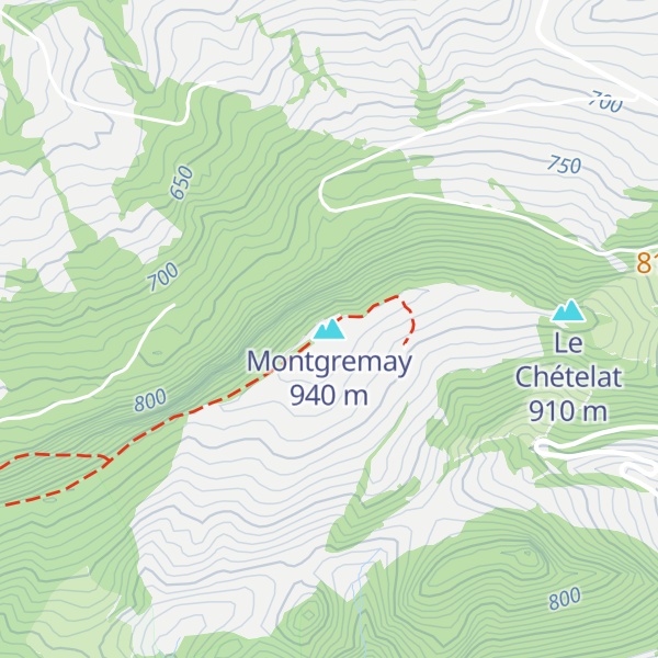 Map of Montgremay