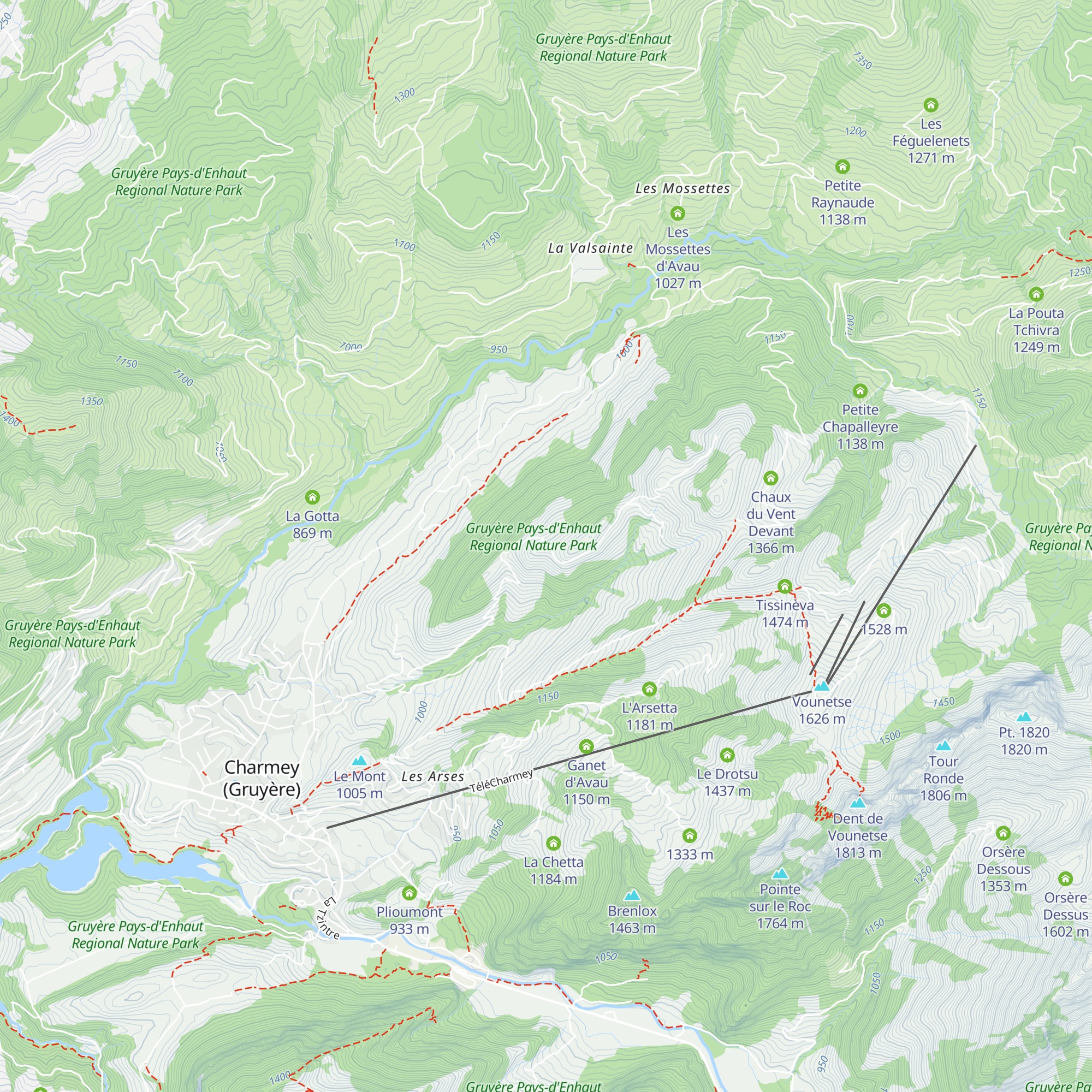 Les Nê map