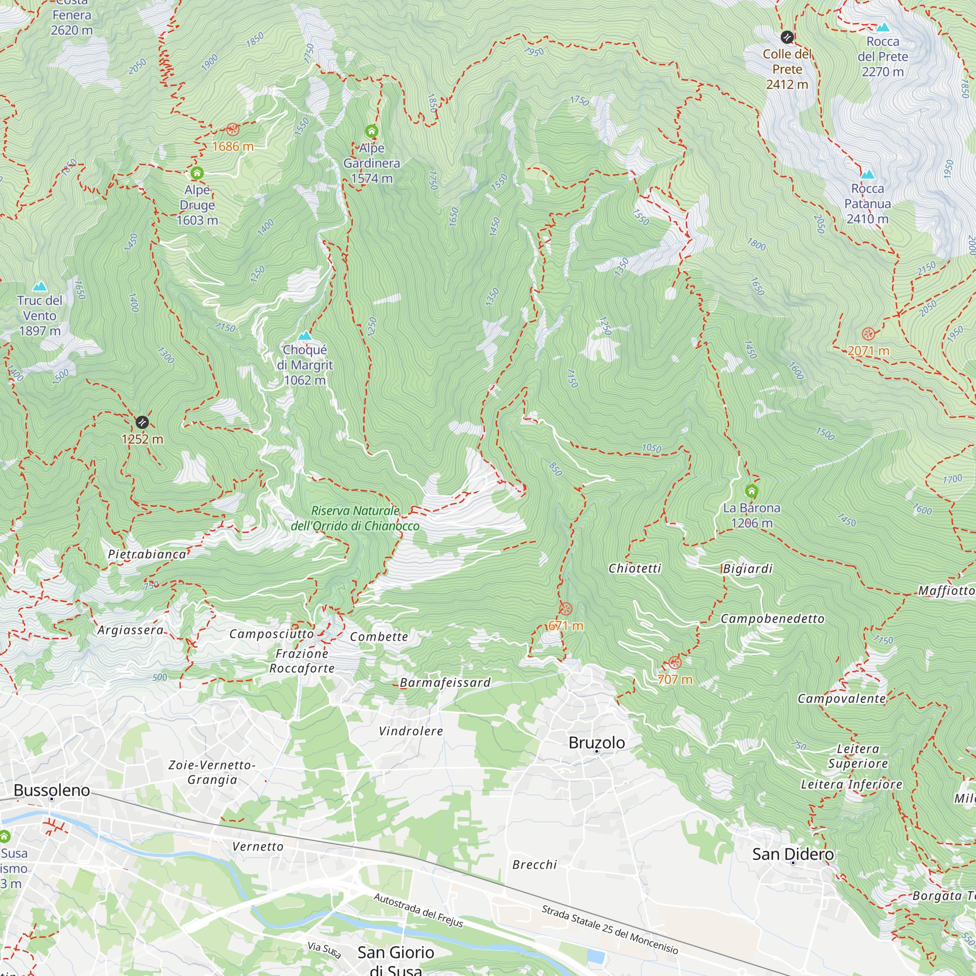 L'Osteria di Pavaglione map