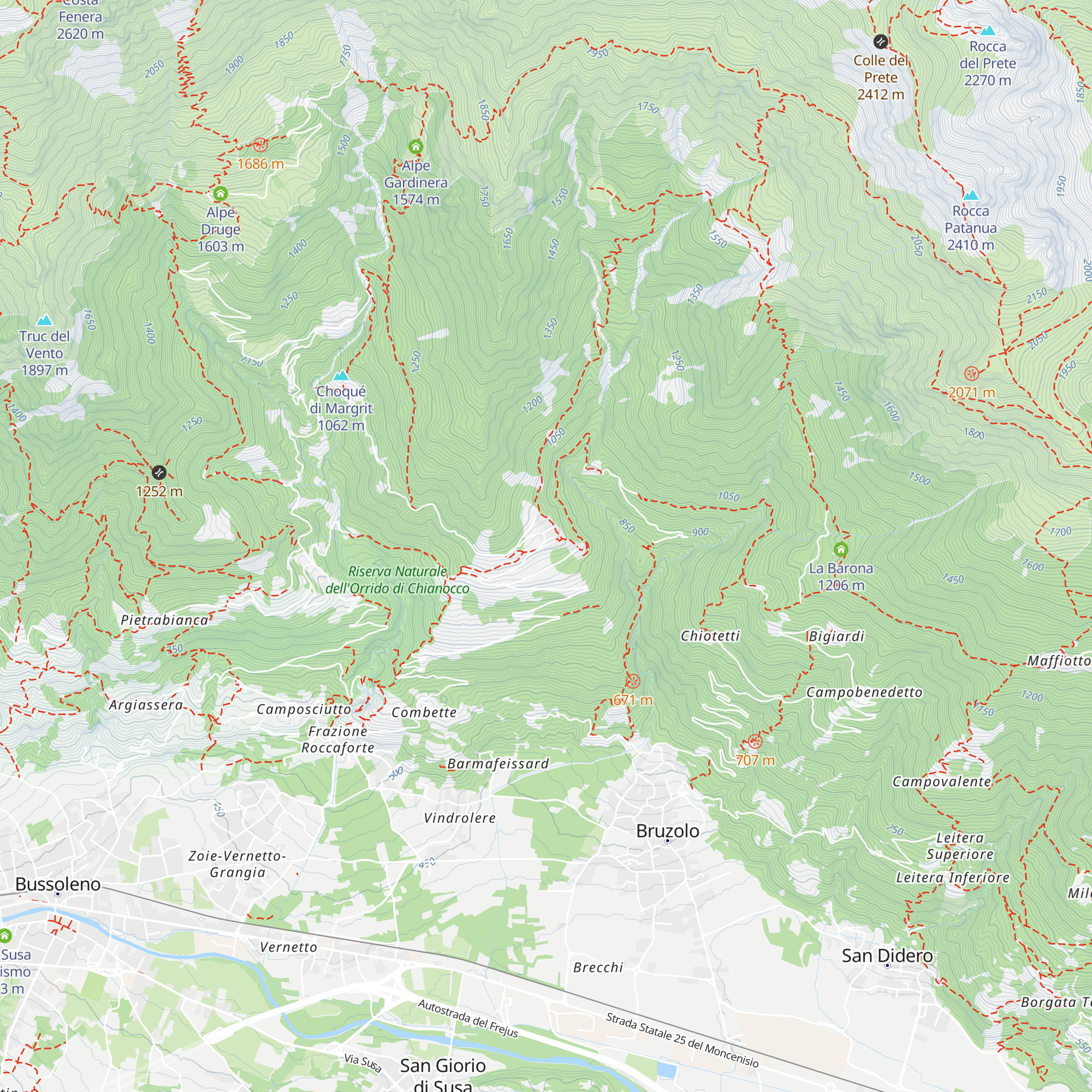 L'Osteria di Pavaglione map