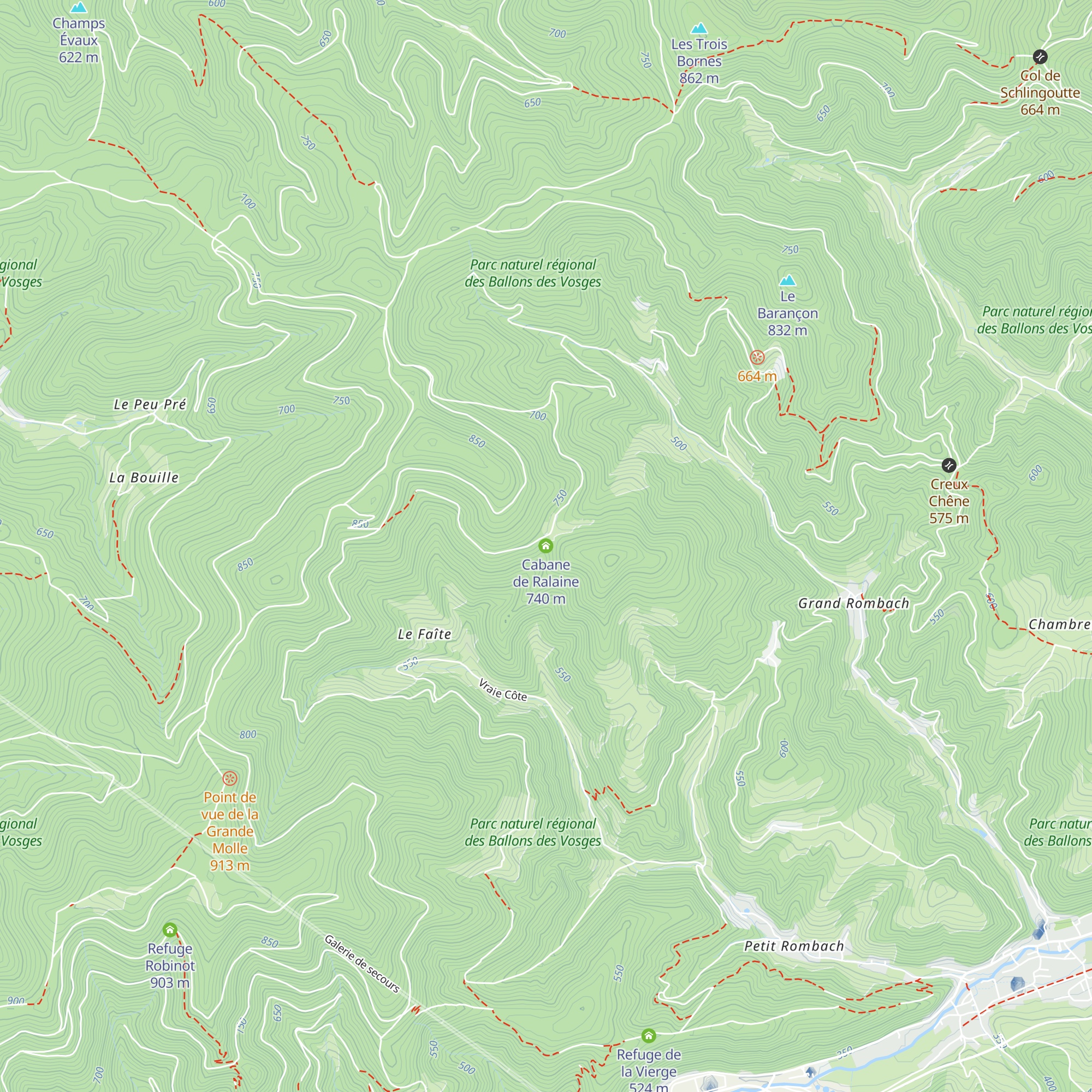 Cabane de Ralaine map