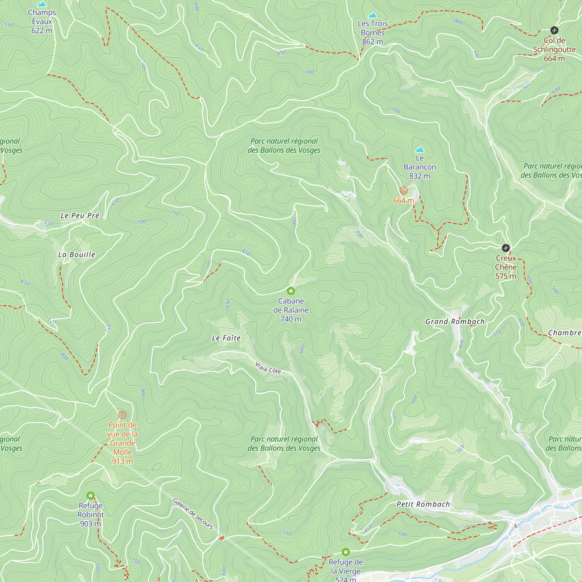 Cabane de Ralaine map