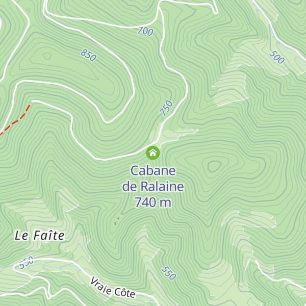 Map of Cabane de Ralaine