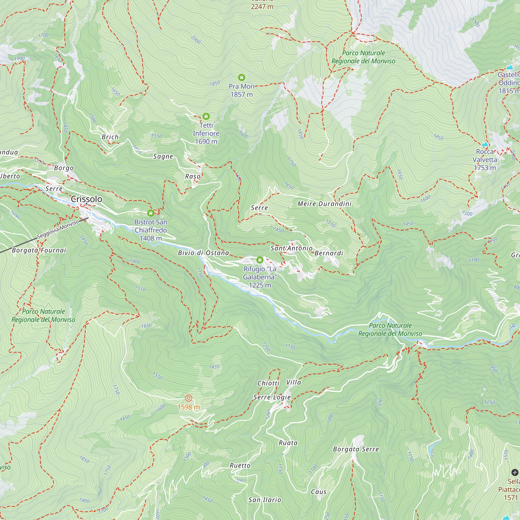 Rifugio "La Galaberna" map