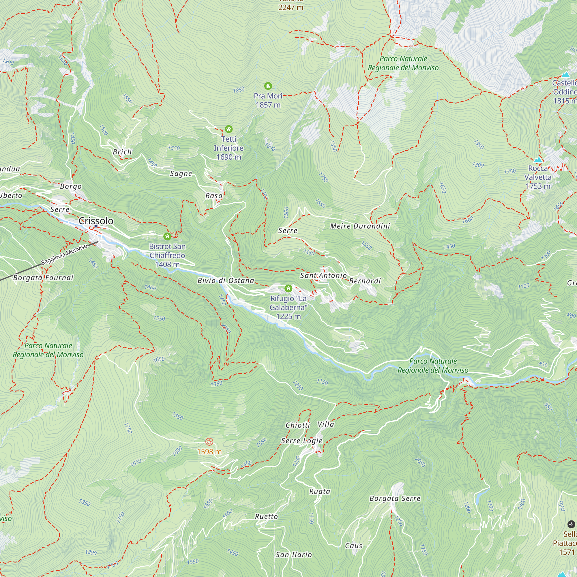 Rifugio "La Galaberna" map
