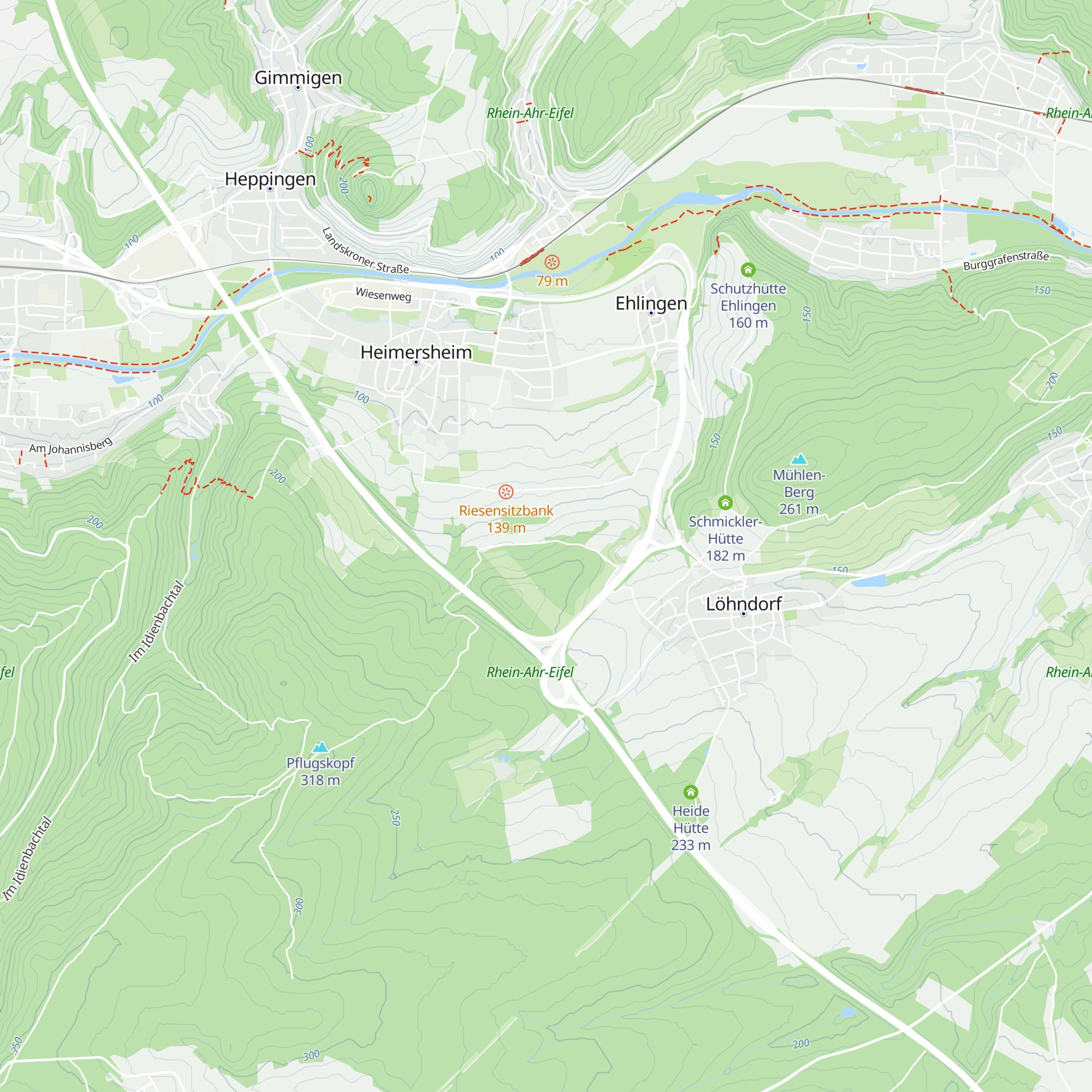 St. Hubertus Hütte map