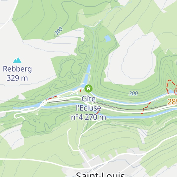 Map of Gîte l'Ecluse n°4