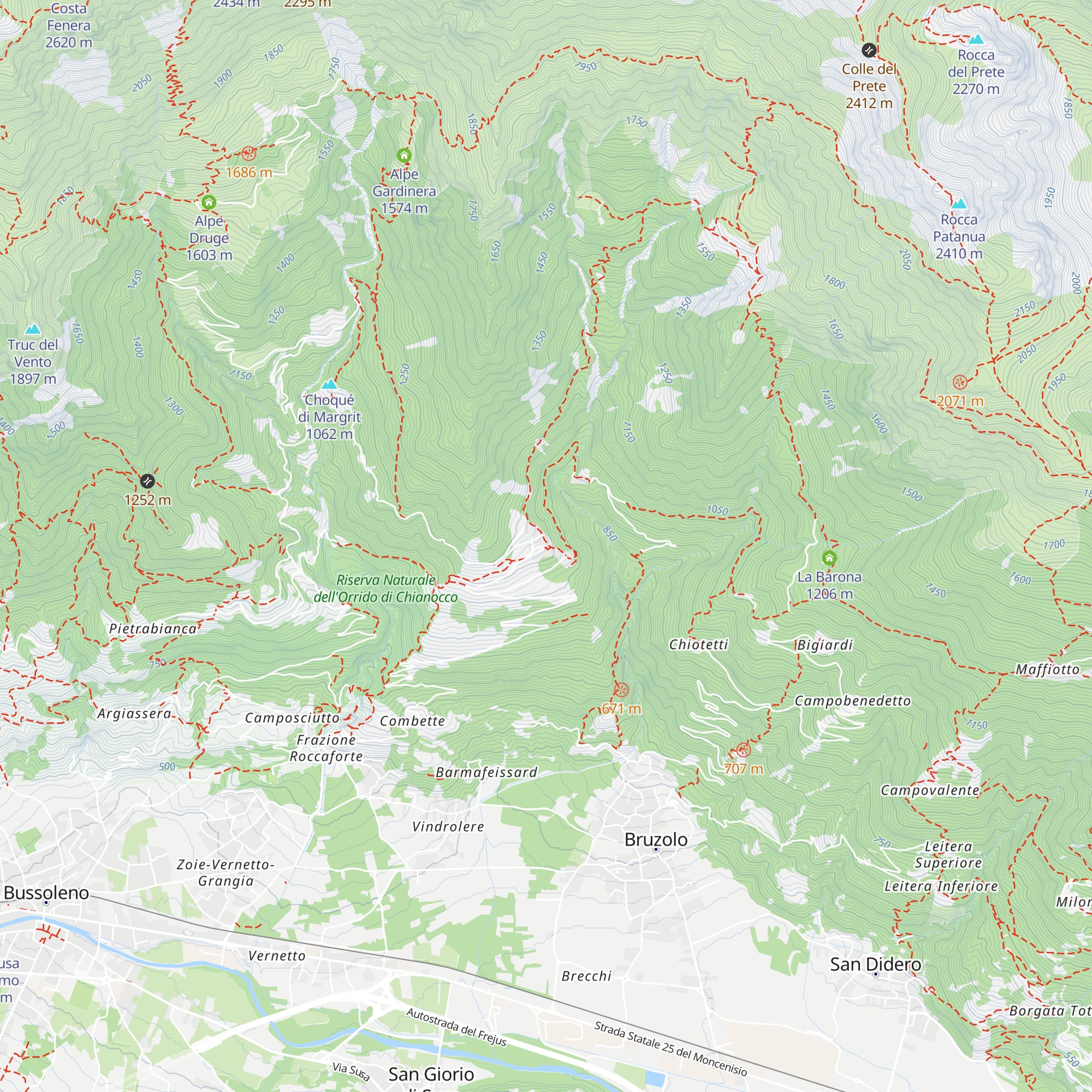 Scola Veja map