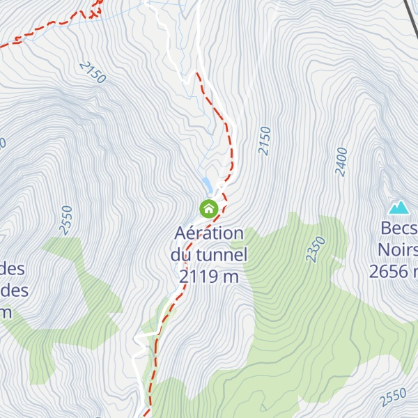 Map of Aération du tunnel
