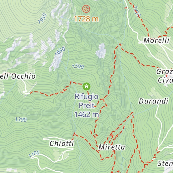 Map of Rifugio Preit