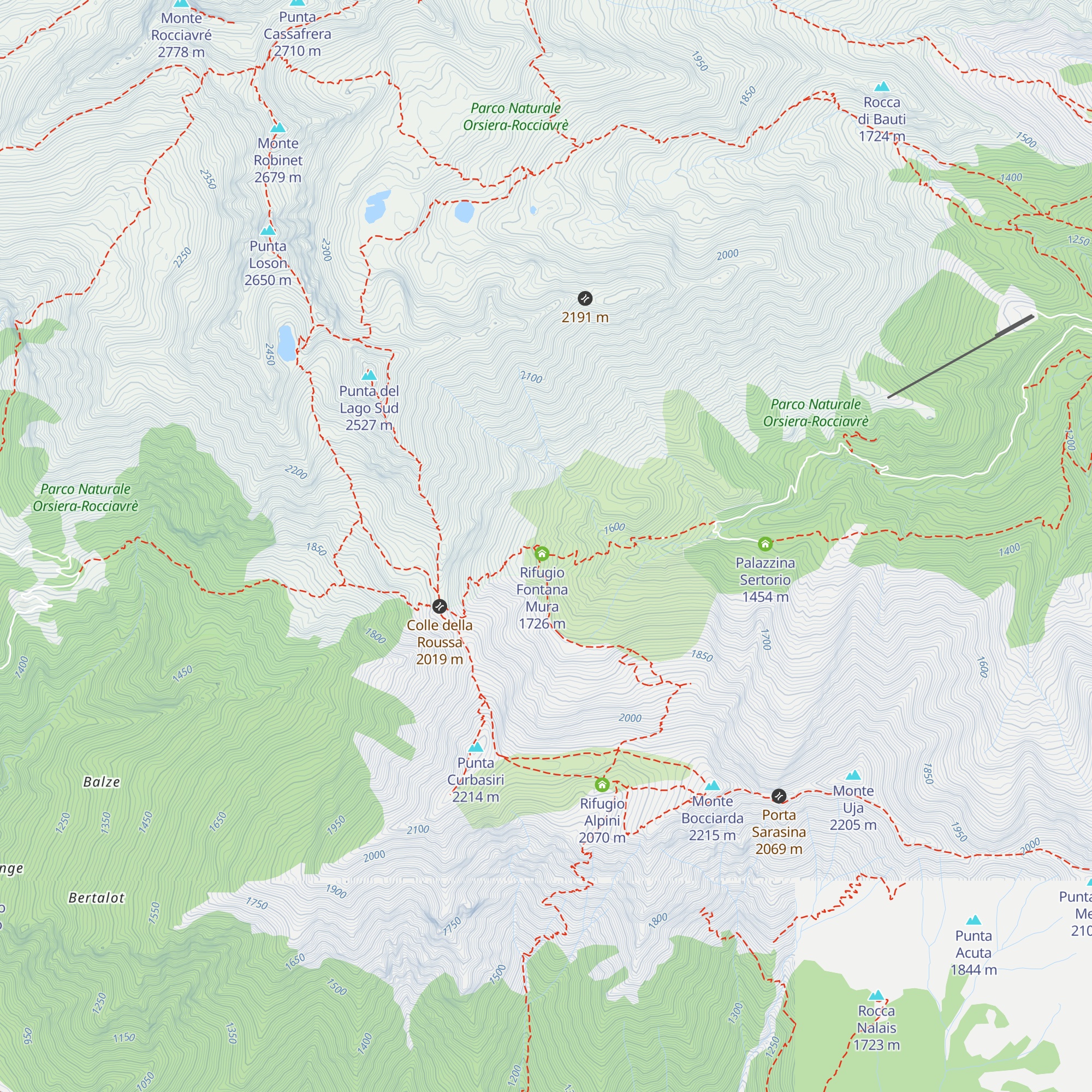 Sellery Superiore map