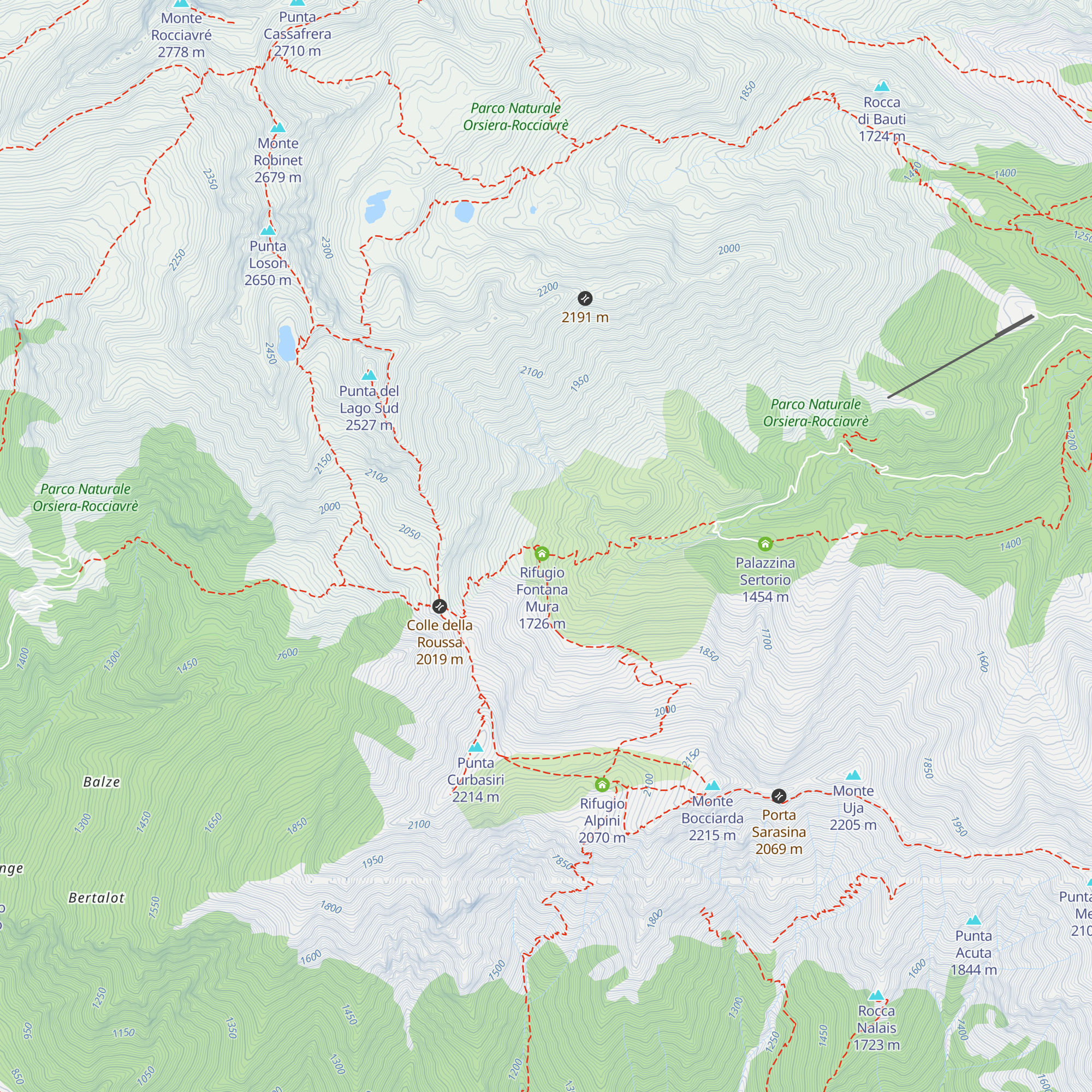 Sellery Superiore map