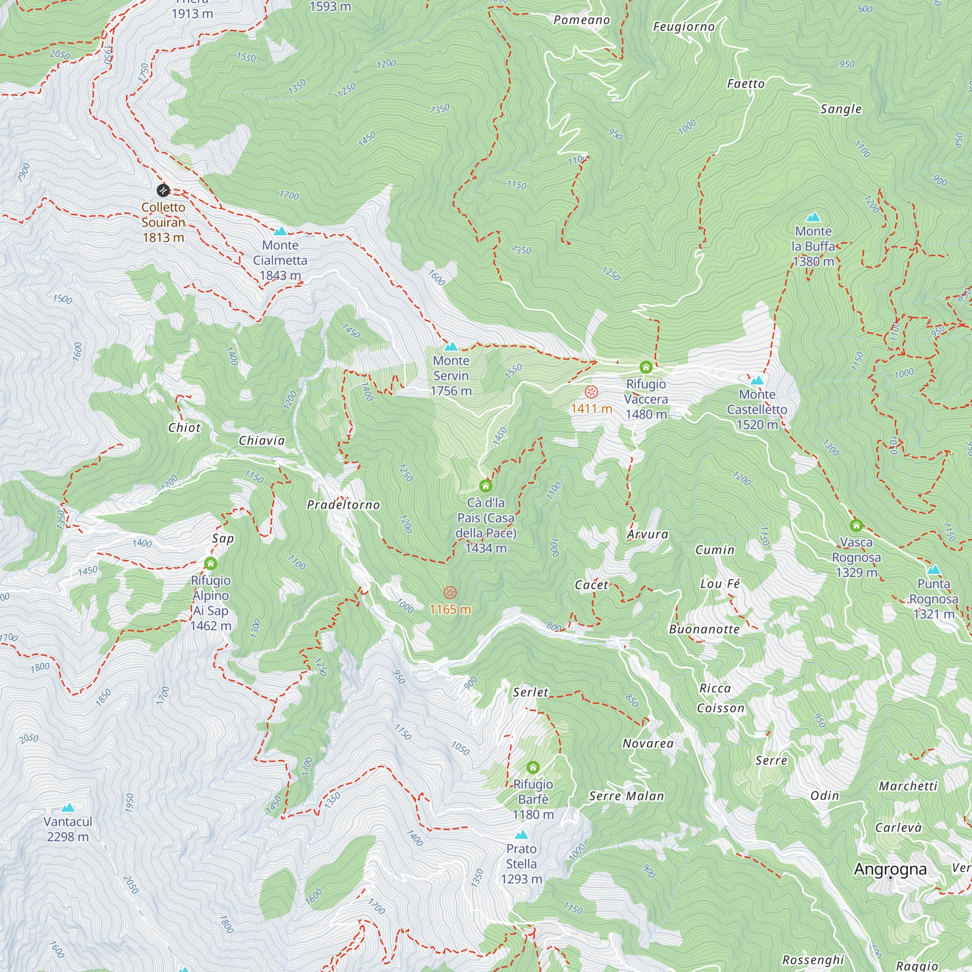 Cà d'la Pais (Casa della Pace) map