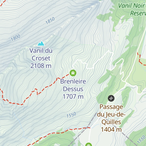 Map of Brenleire Dessus
