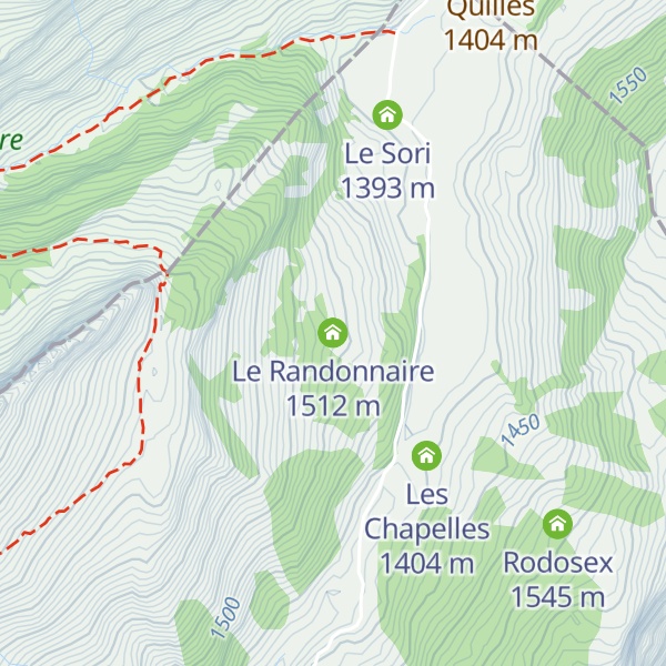 Map of Le Randonnaire