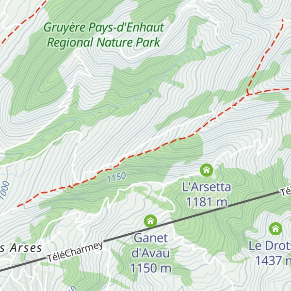 Map of La Vatia d'amont