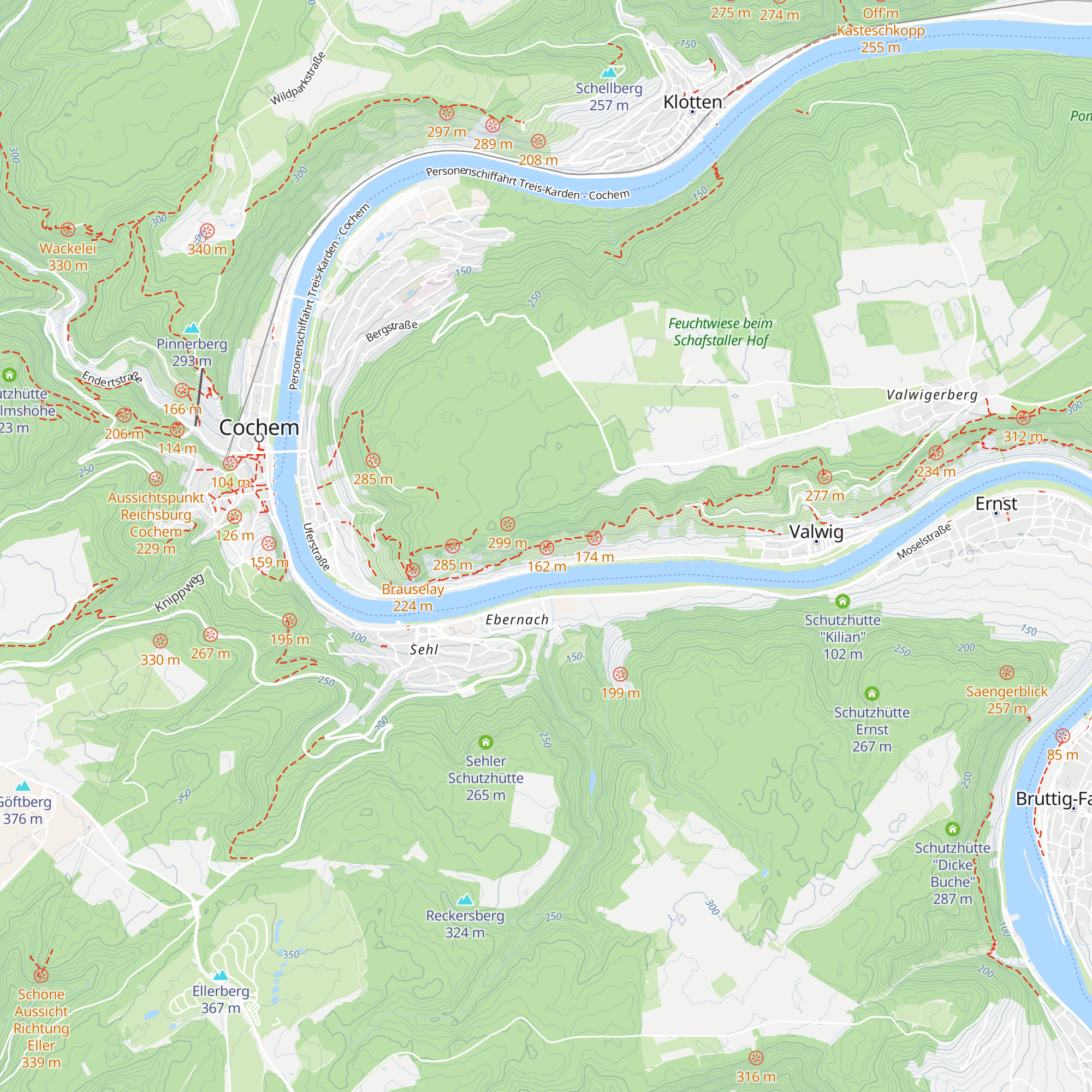 Weinbergschutzhütte map