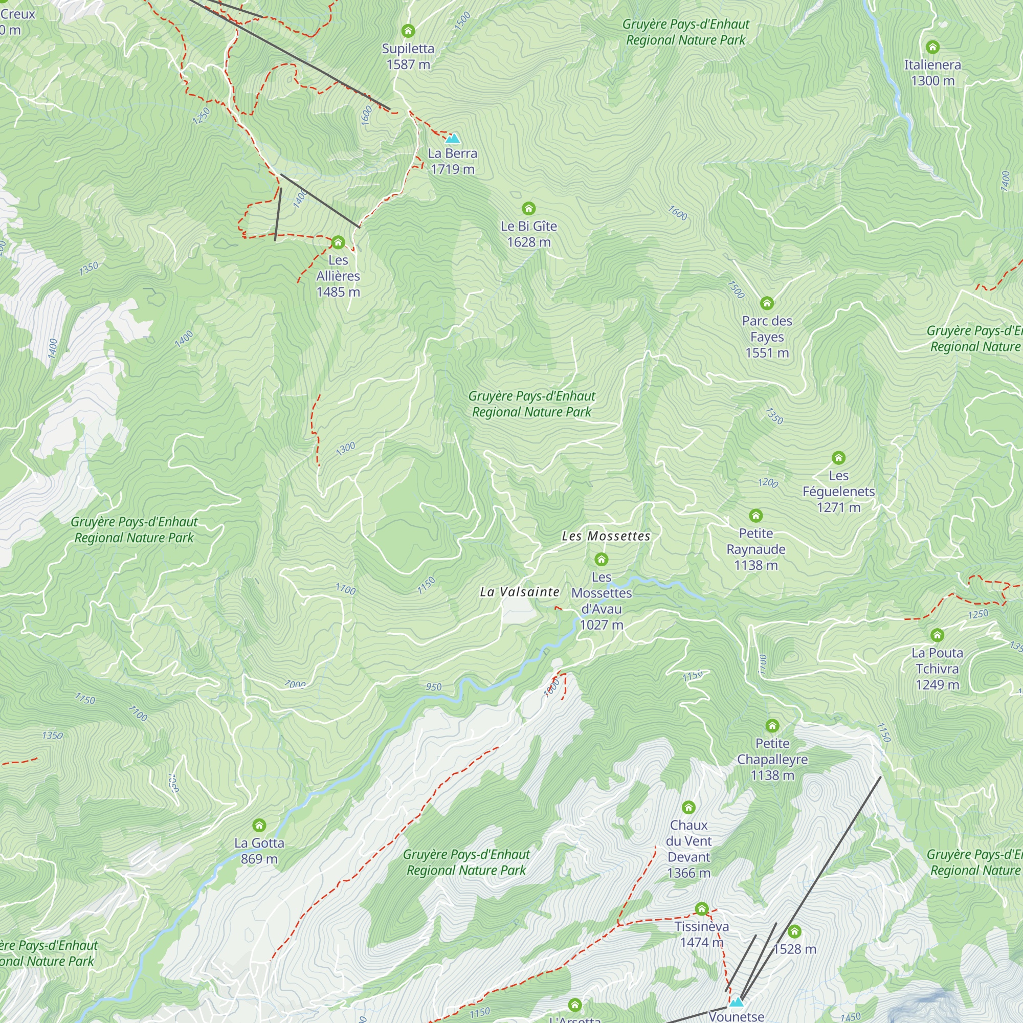 La Tioleyre map