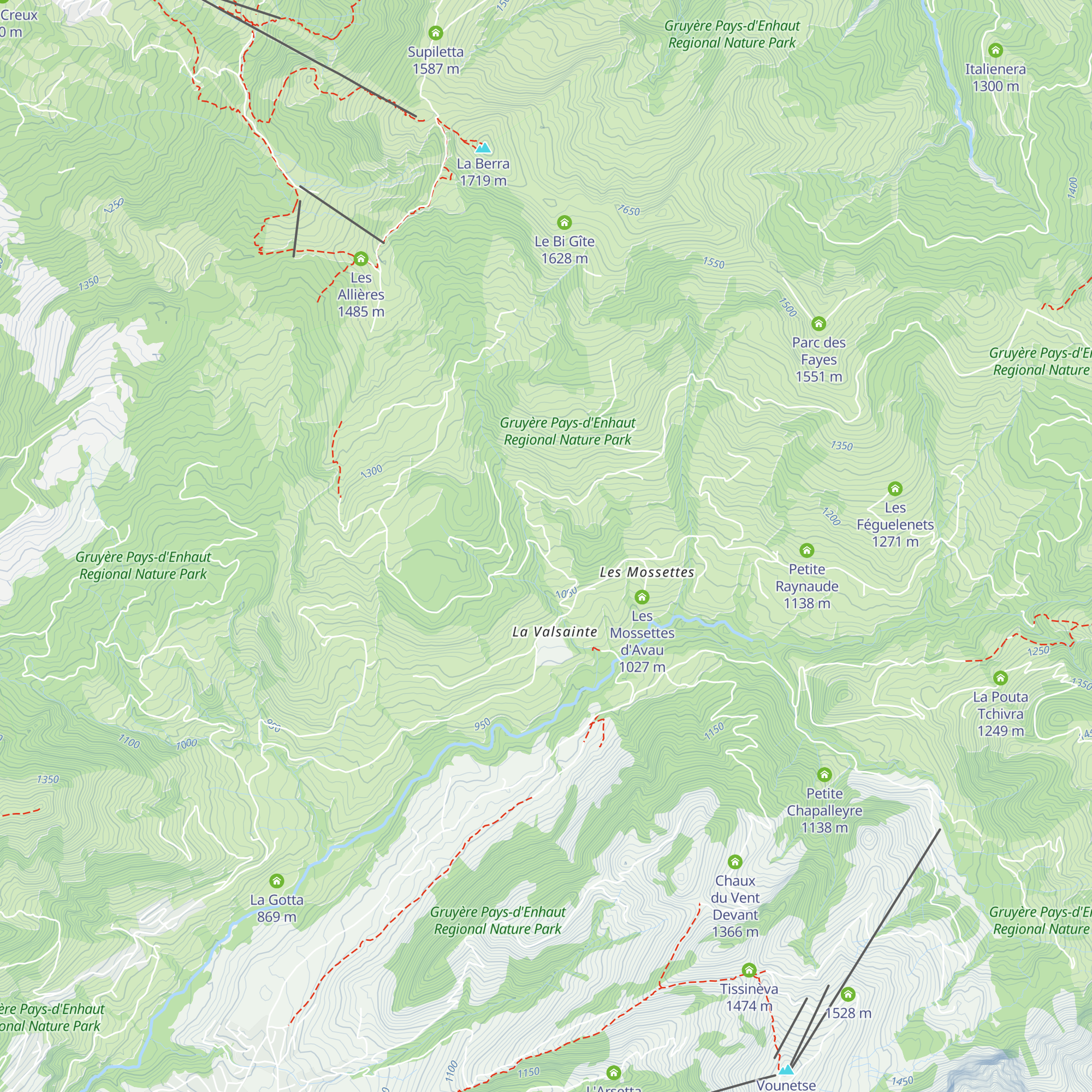La Tioleyre map