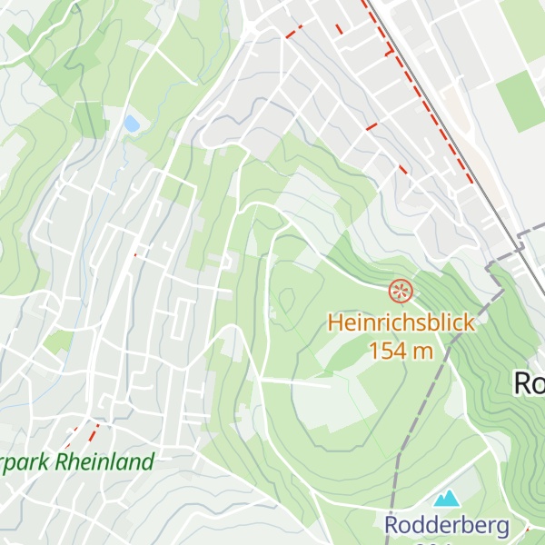 Map of Rodderberg-Vulkan Basaltgang