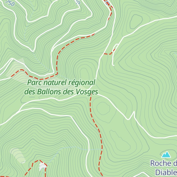 Map of Pierre des Trois Bans
