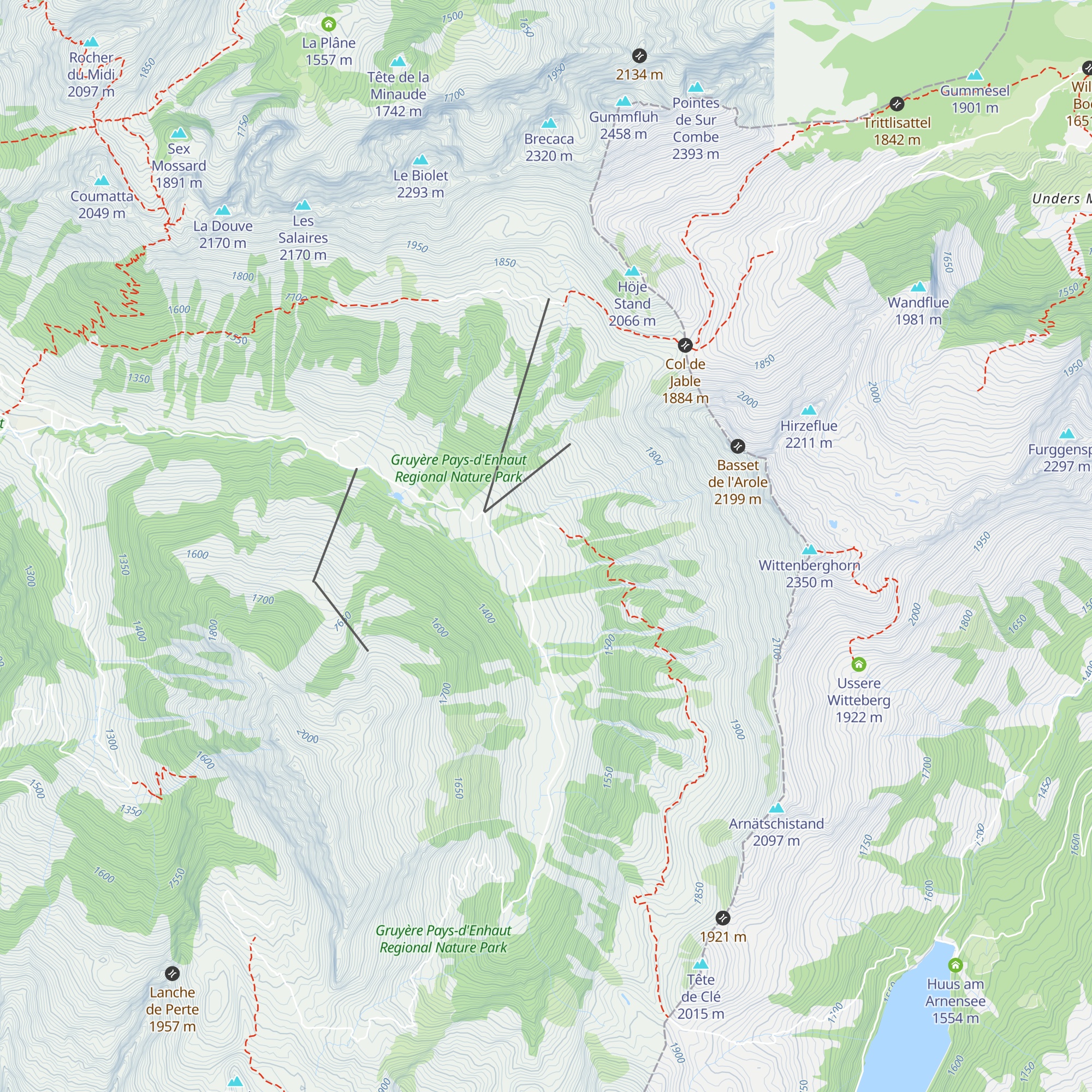 Le Banhaut map