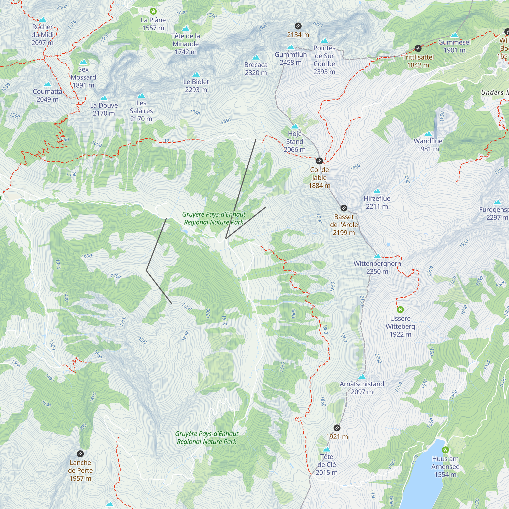 Le Banhaut map