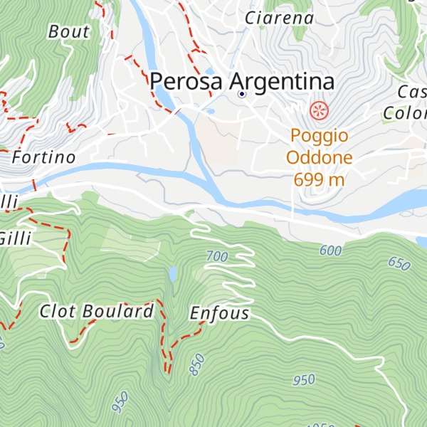 Map of Chiabriera Hotel-Restaurant