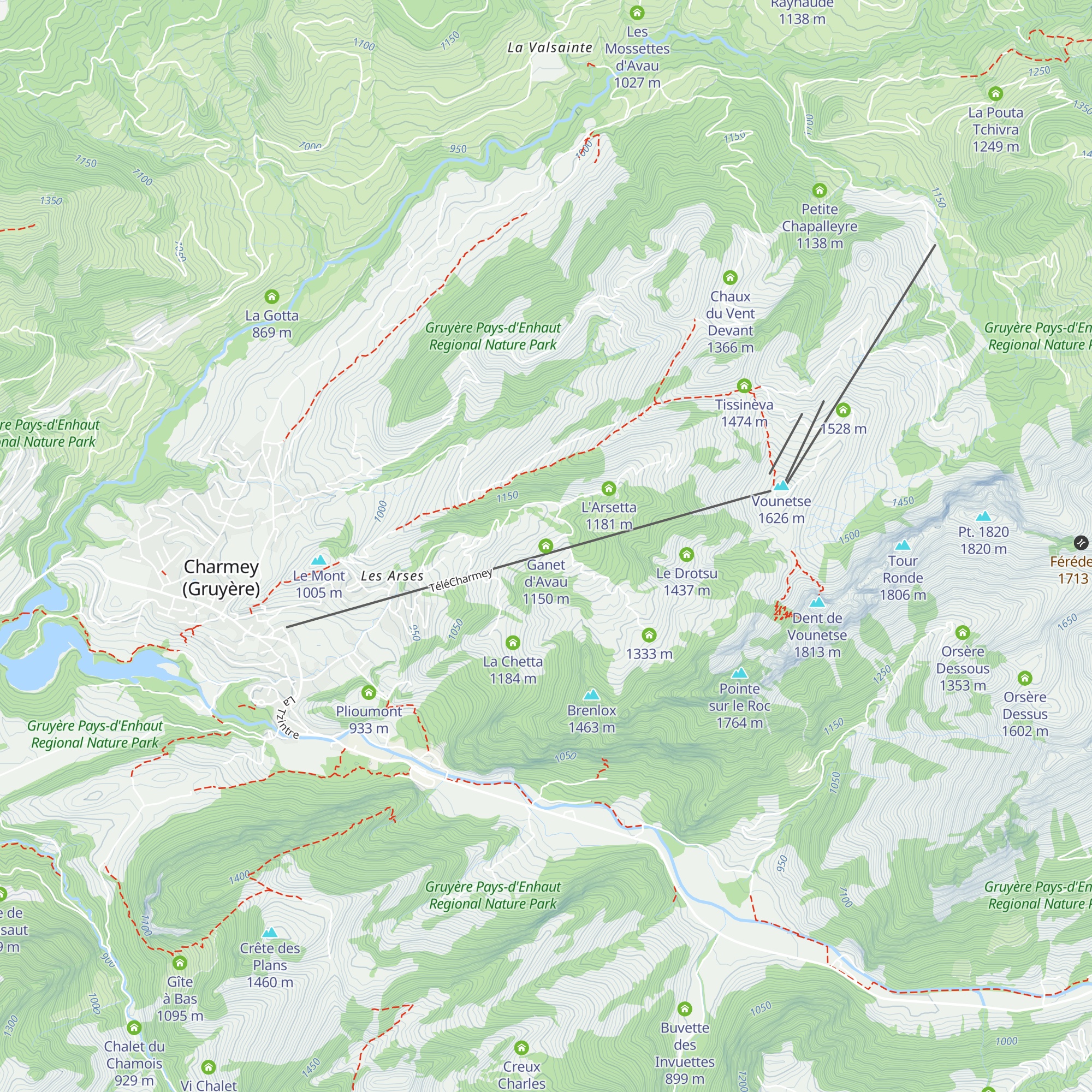 Ganet d'Avau map