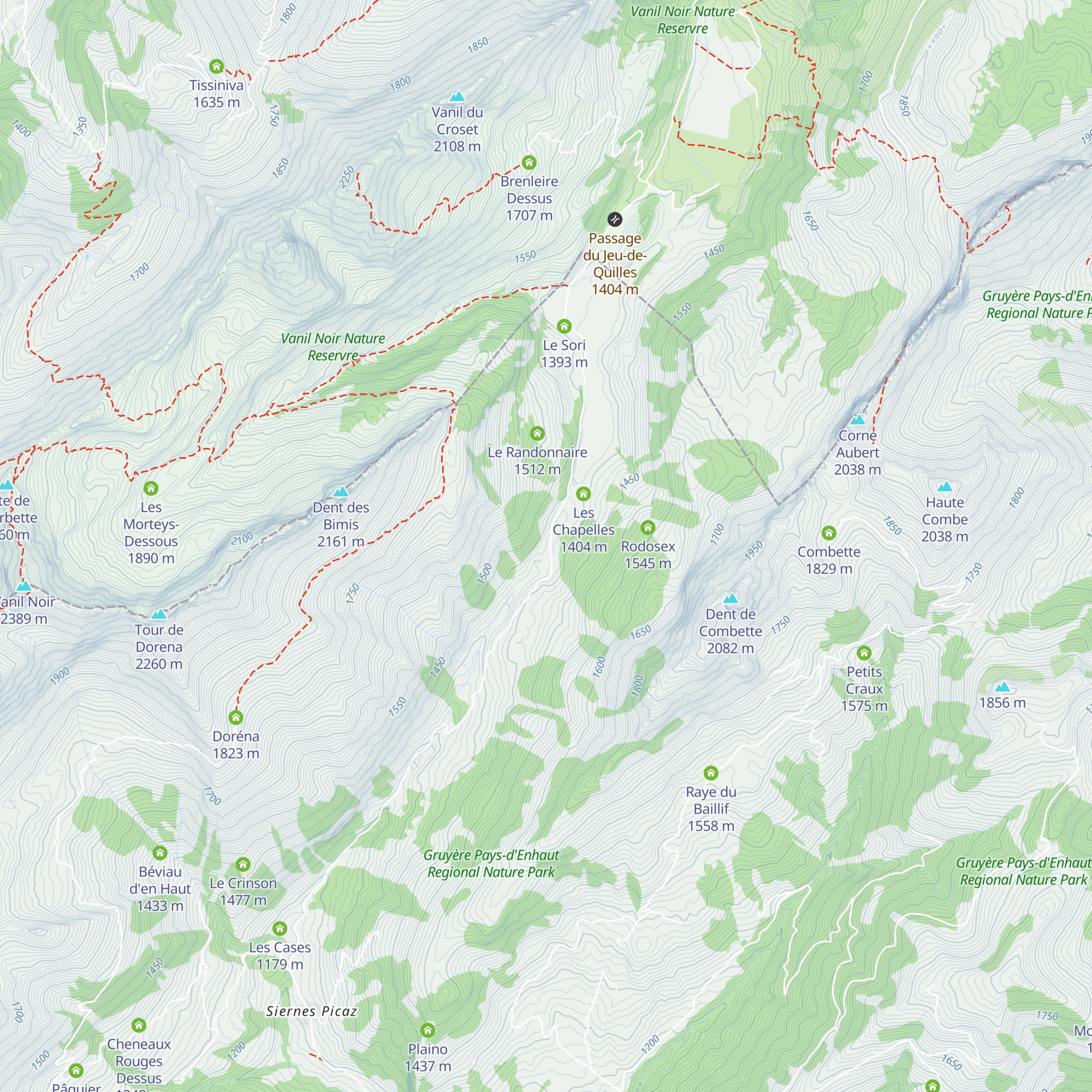 La Jaqueraude map