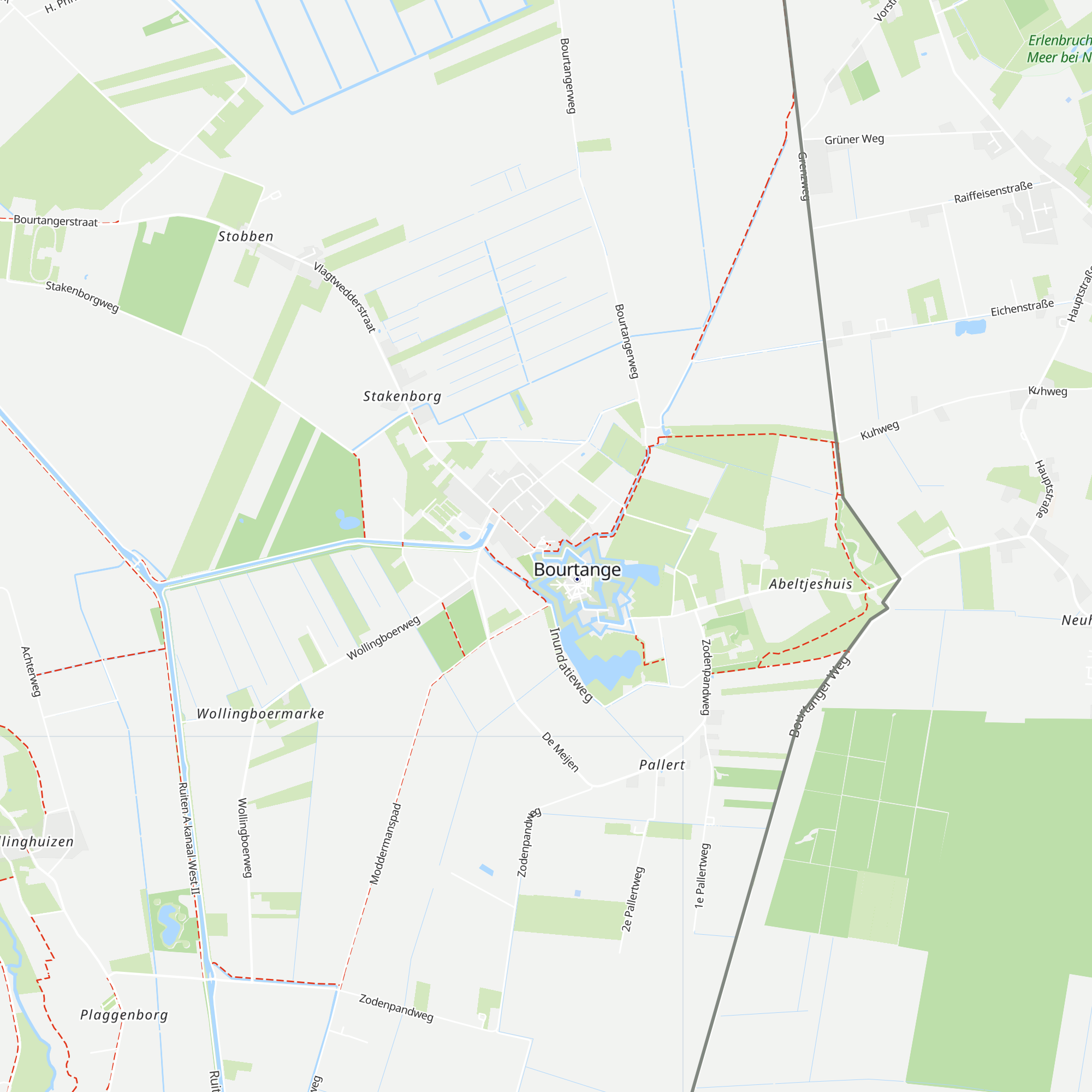 Informatiecentrum Vesting Bourtange map