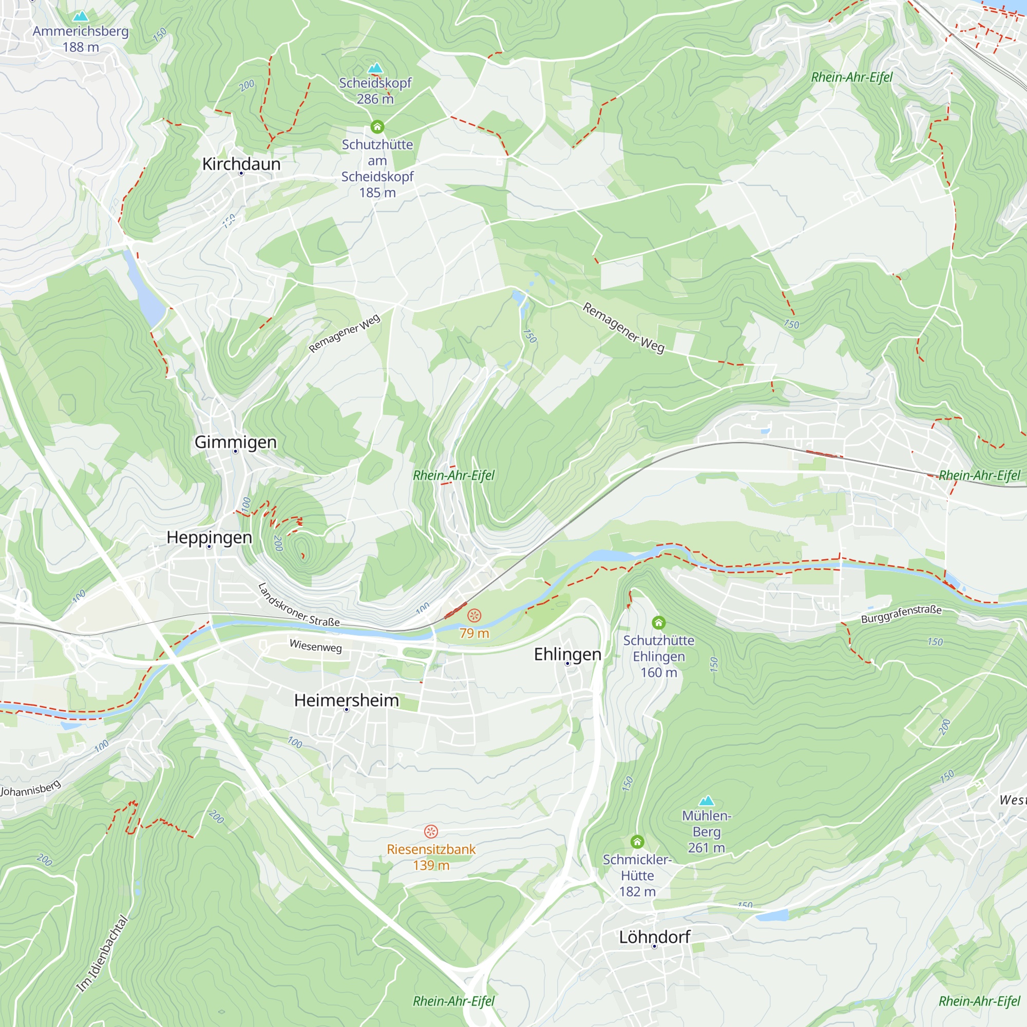 Lohrsdorfer Hütte map