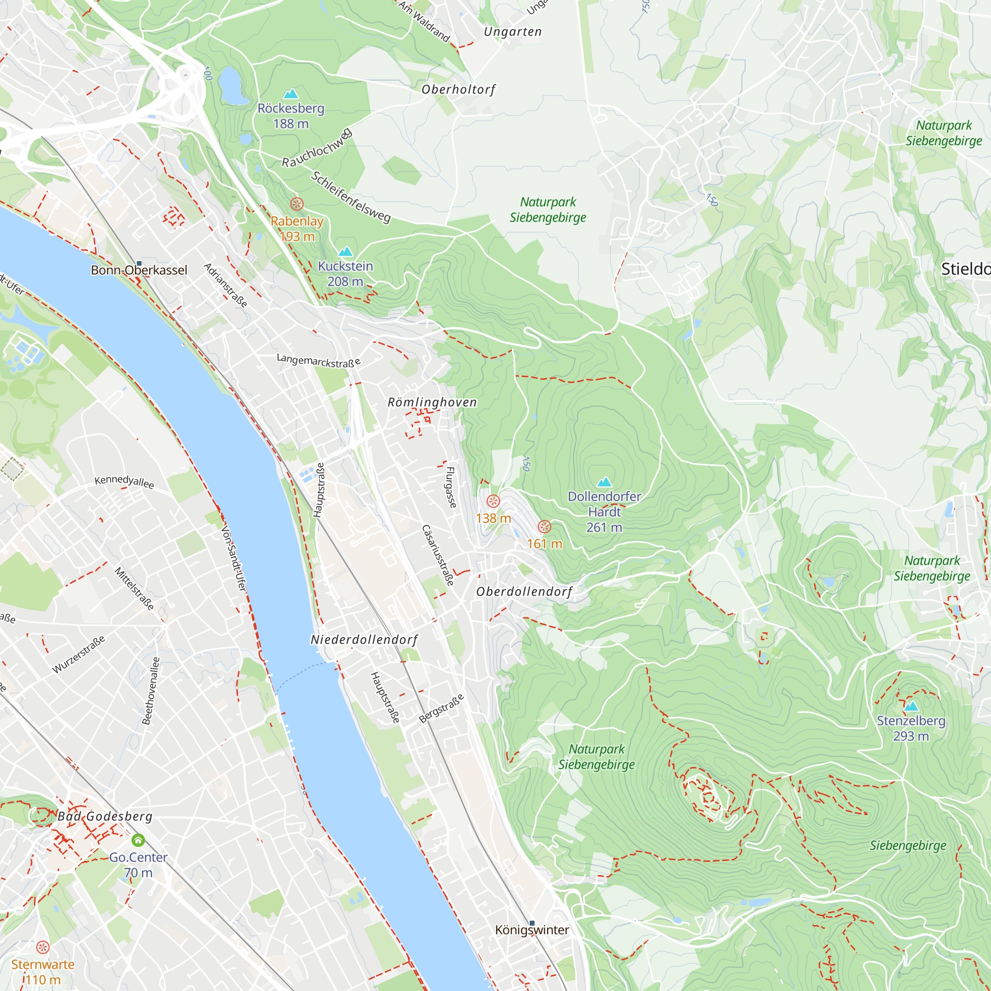 Hütte Rheinblick map