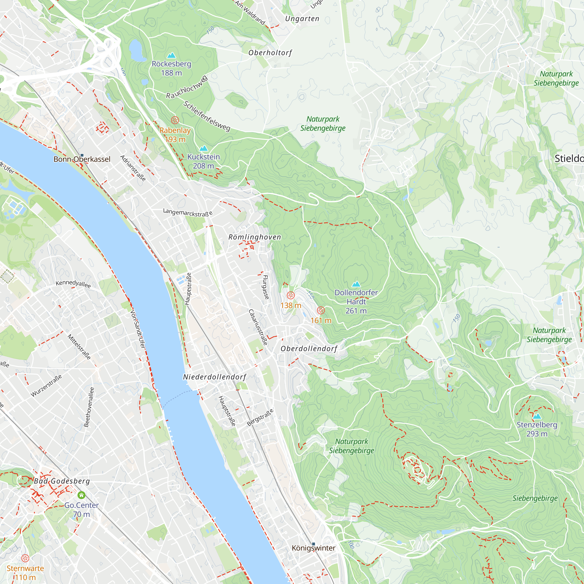Hütte Rheinblick map