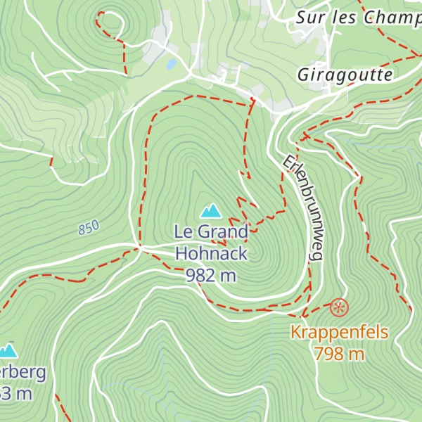 Map of Le Grand Hohnack
