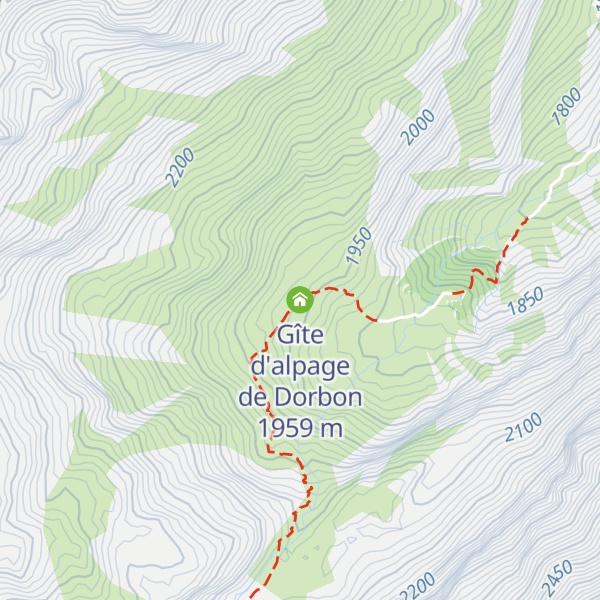 Map of Gîte d'alpage de Dorbon