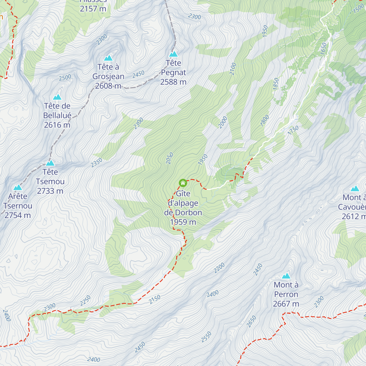 Gîte d'alpage de Dorbon map