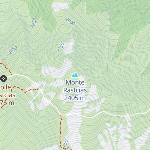 Map of Monte Rastcias