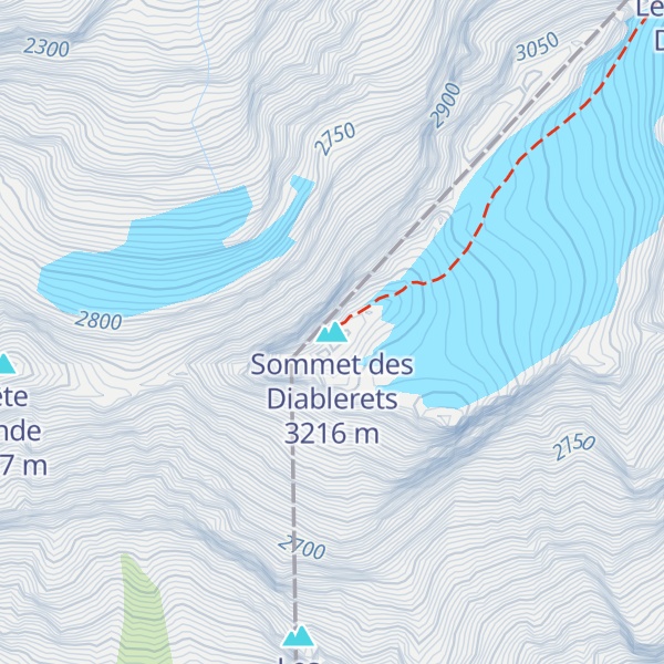 Map of Sommet des Diablerets