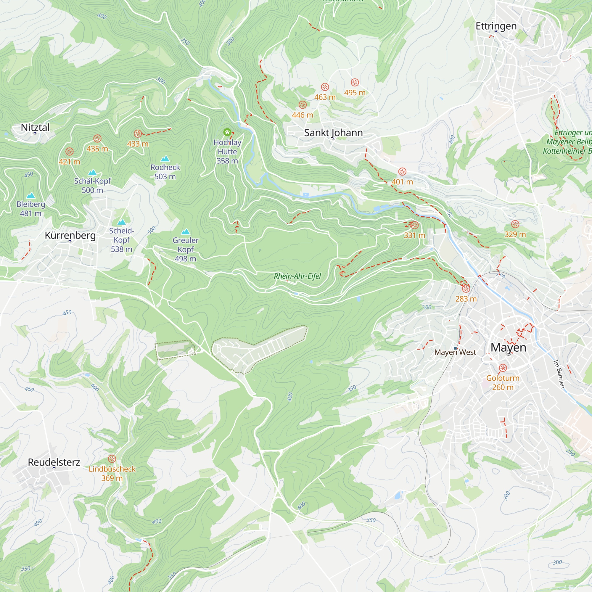 Eiterbachweiherhütte map