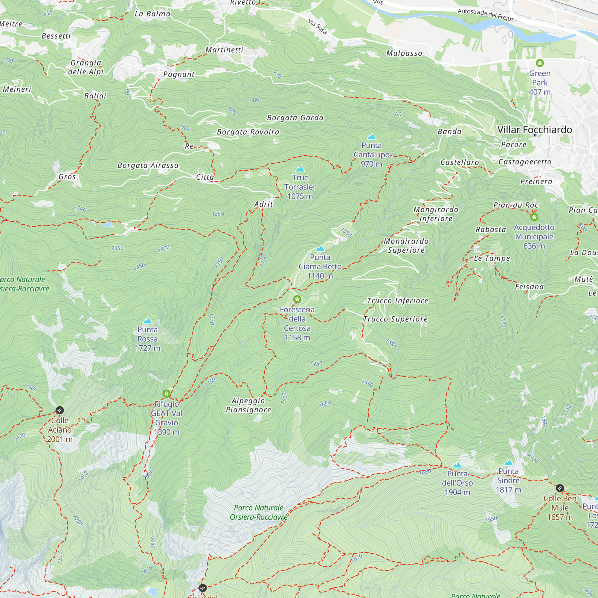 Alpeggio La Certosa map