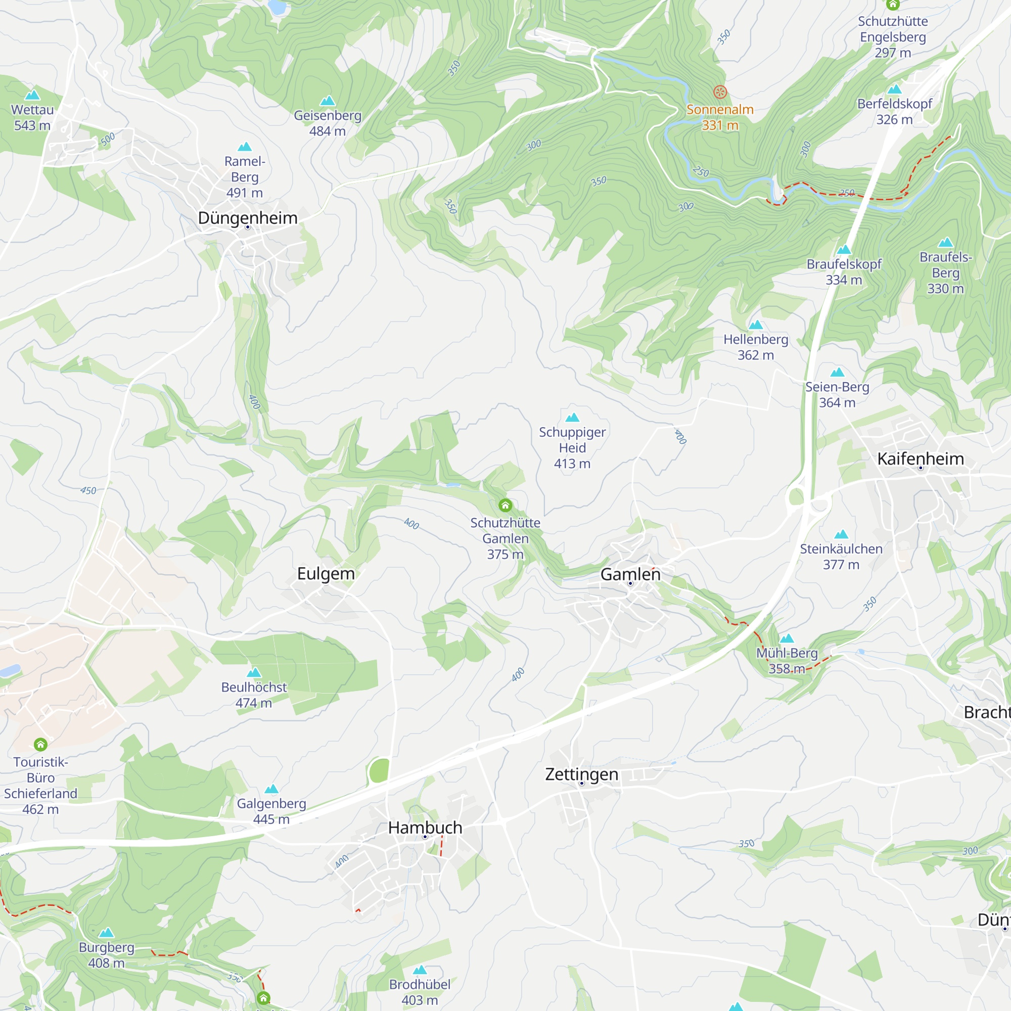 Schutzhütte Gamlen map