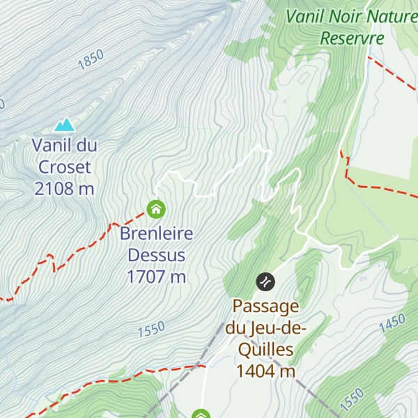 Map of Gros Croset