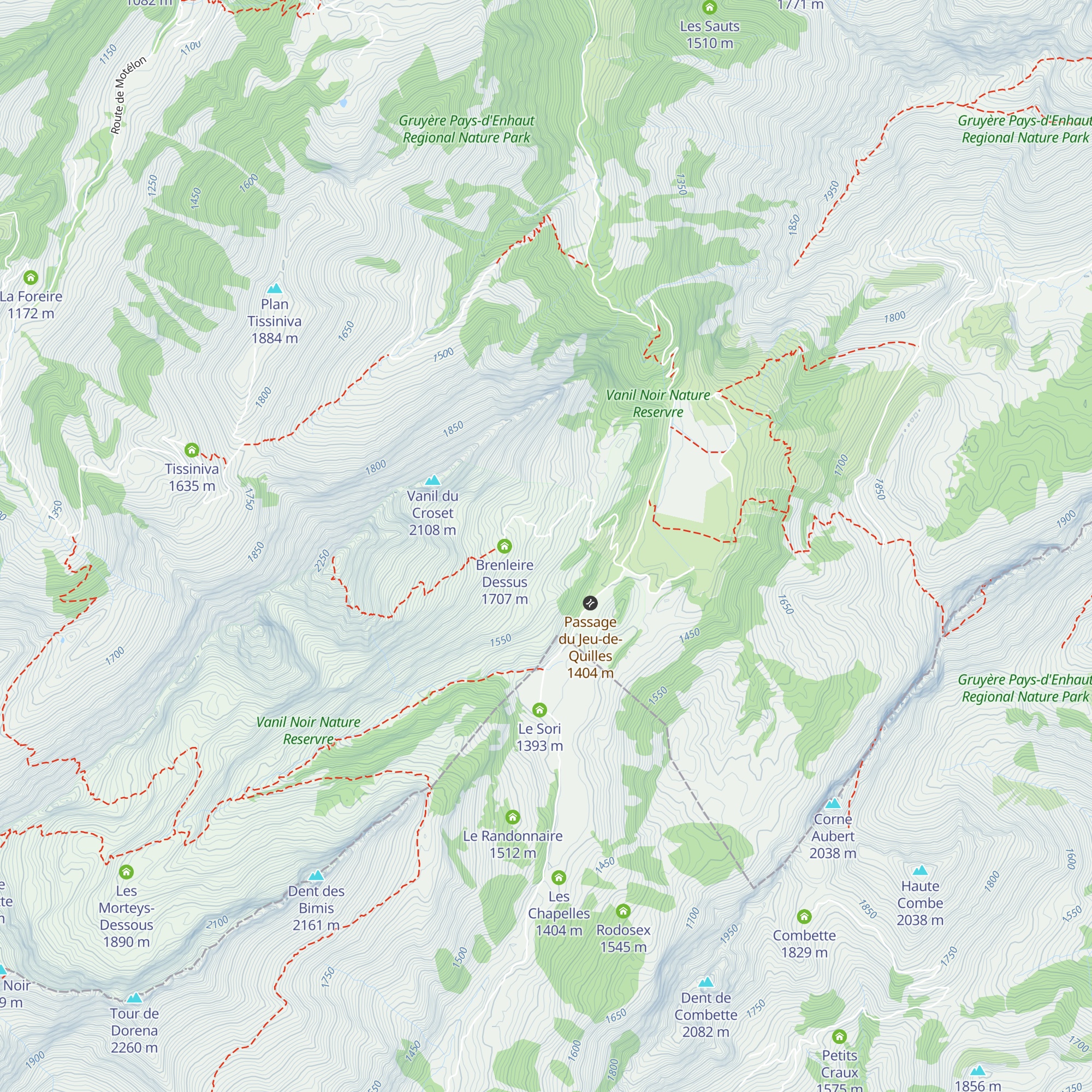 Gros Croset map