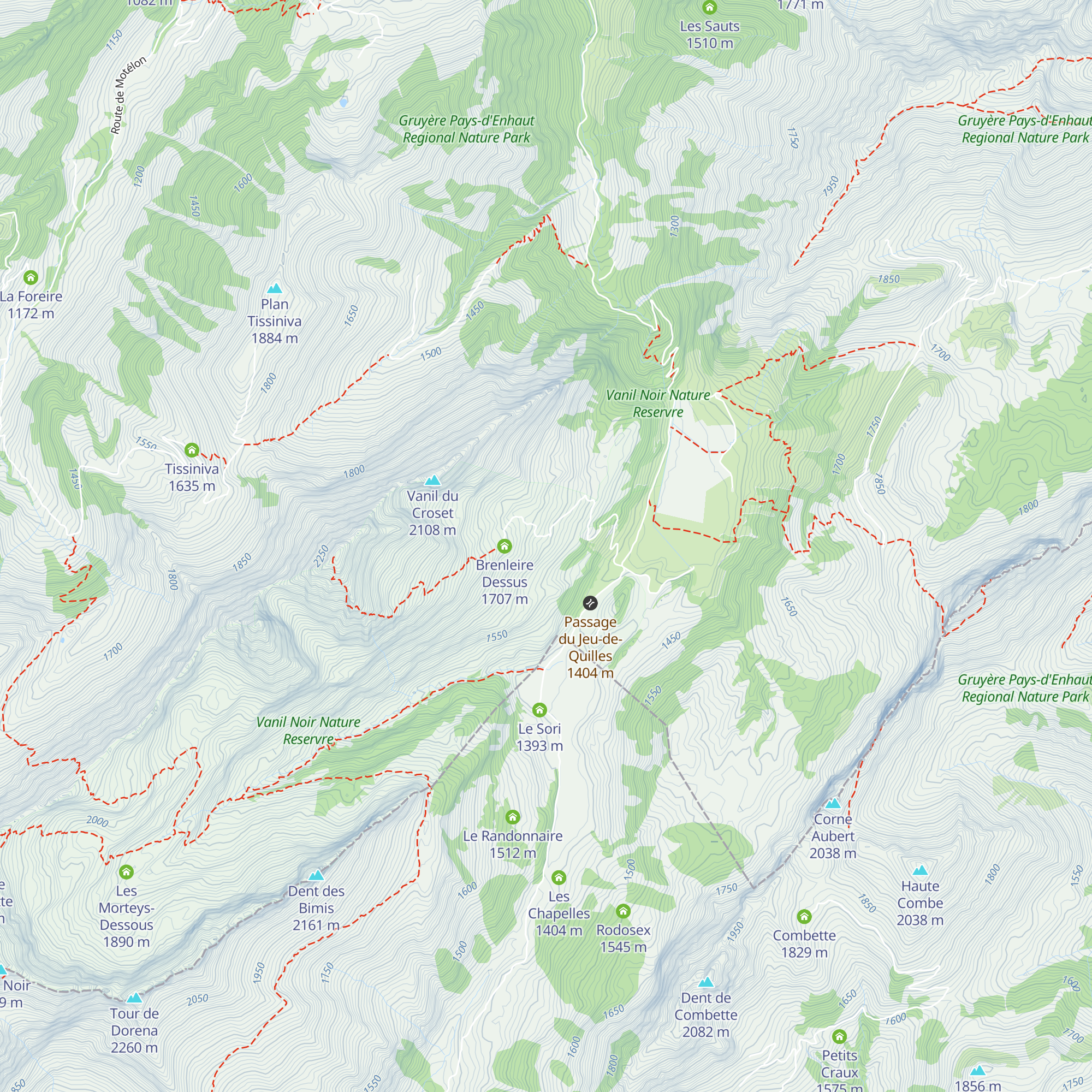 Gros Croset map