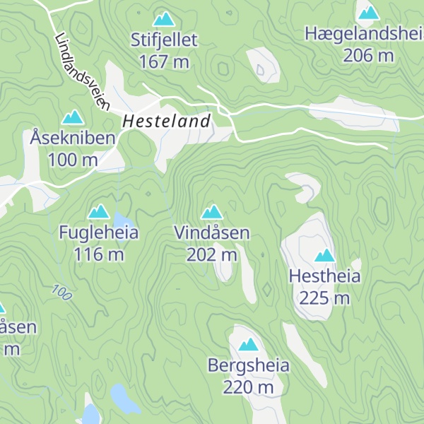 Map of Vindåsen