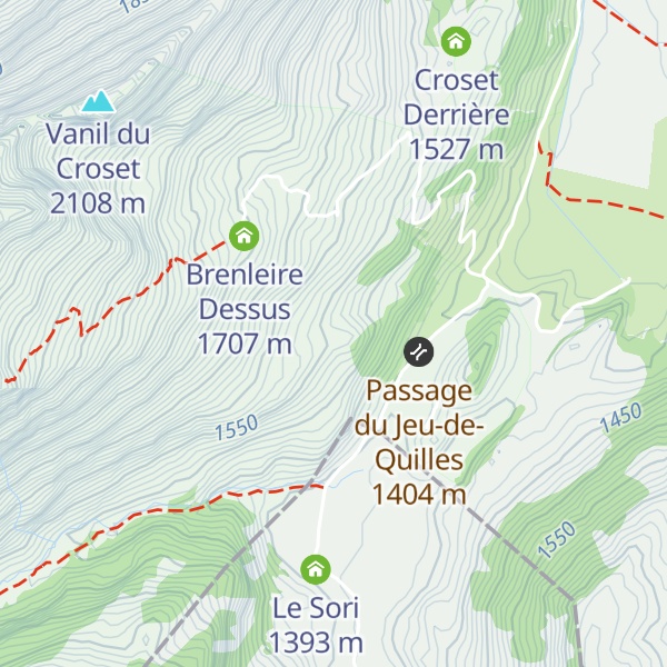 Map of Petit Croset